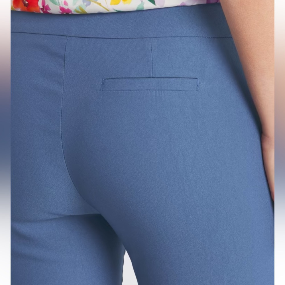 Tribal Women's Cropped Blue Pants - Picture 4 of 6